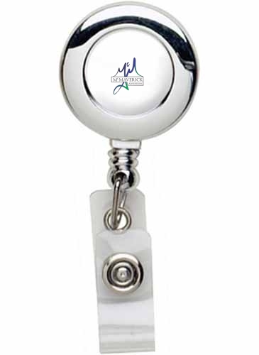 Chrome Round Badge Reel