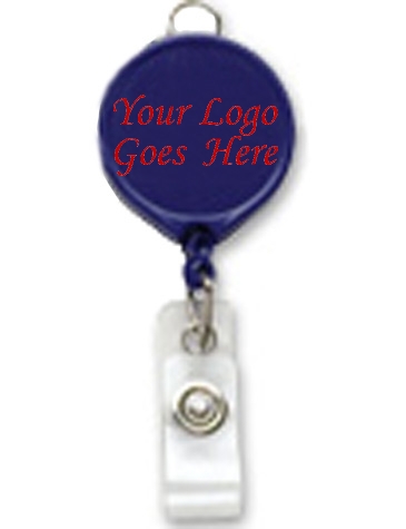 Large Face Badge Reel w/ Lanyard Attachment (opaque colors)