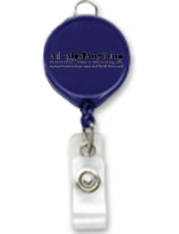 Large Face Badge Reel w/ Lanyard Attachment (opaque colors)