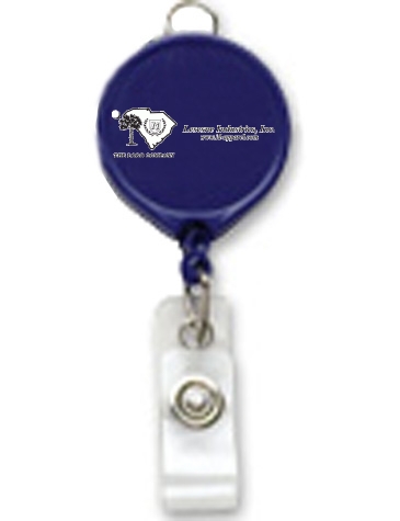 Large Face Badge Reel w/ Lanyard Attachment (opaque colors)