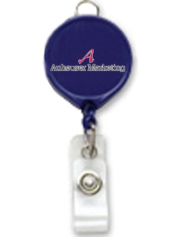 Large Face Badge Reel w/ Lanyard Attachment (opaque colors)