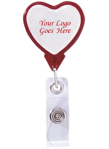 Heart Retractable Badge Reel