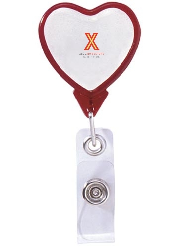 Heart Retractable Badge Reel