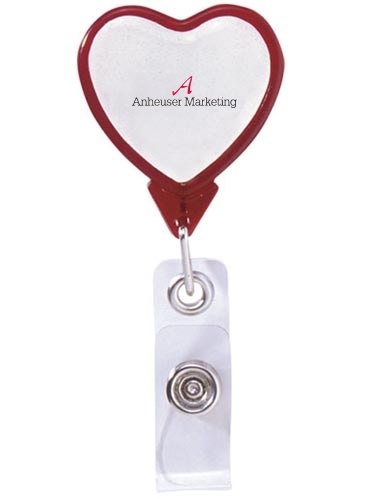Heart Retractable Badge Reel