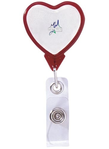 Heart Retractable Badge Reel