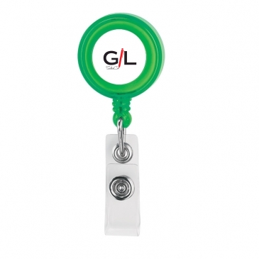 Delfino Badge Holder with Crocodile Clip