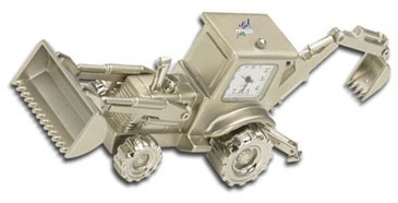 Metal Backhoe Clock