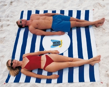 Beach Blanket Tote with Sand Stakes