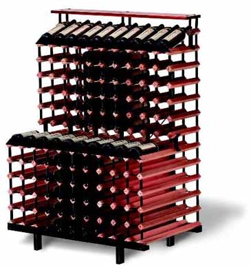 Monterey 180 Bottle One Meter Tiered Display Rack Kit