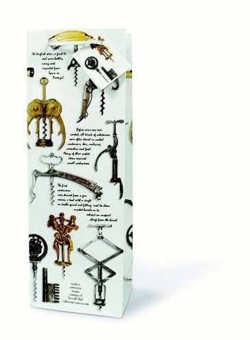 The Everyday Wine Bottle Gift Bag Collection (Antique Corkscrews)