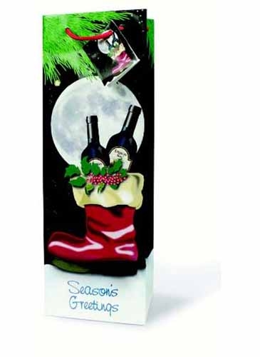 The Holiday Wine Bottle Gift Bag Collection (Season's Greetings)