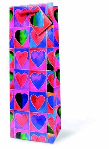 The Everyday Wine Bottle Gift Bag Collection (Hearts)