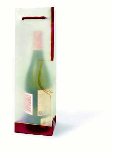 The Everyday Wine Bottle Plastic Gift Bag Collection (Wine Glass)