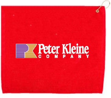 15" X 18" Hemmed Golf Towel W/ Grommet And Hook
