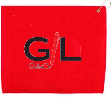 15" X 18" Hemmed Golf Towel W/ Grommet And Hook