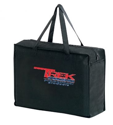 Non-Woven Essential Briefcase Tote with Zipper Closure