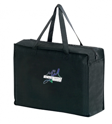 Non-Woven Essential Briefcase Tote with Zipper Closure