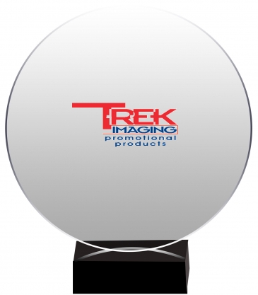 Clear Crystal Halo Award (8")