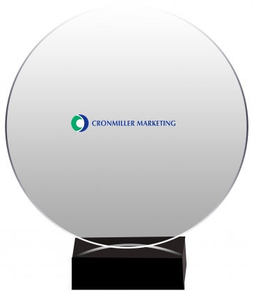 Clear Crystal Halo Award (8")