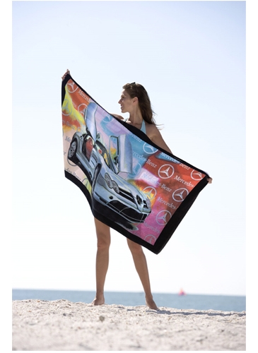 Custom Fiber Reactive Beach Towel, 30” X 60”, 10 Lbs./Doz.