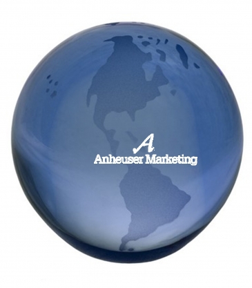 3" Blue Crystal Globe Award
