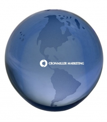 3" Blue Crystal Globe Award