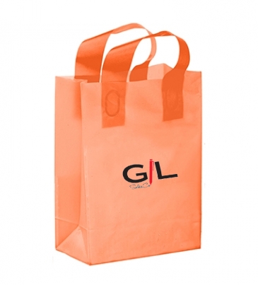 Color Frosted Soft Loop Shopper Bag