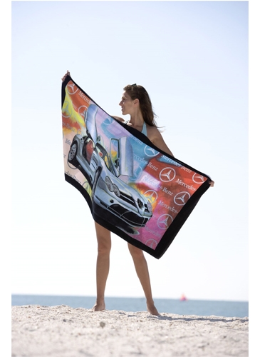 Custom Fiber Reactive Beach Towel, 35 ” X 70”, 19 Lbs./Doz.