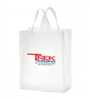 Clear Frosted Soft Loop Shopper Bag