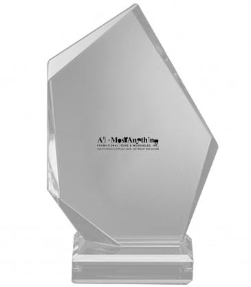 11" Peak Sculptured Jade Crystal Award