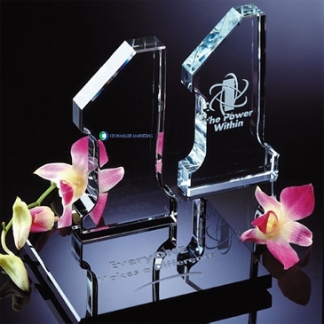 Crystal Self-Standing Number "1" Award