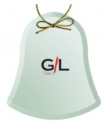 Jade Crystal Bell Ornament