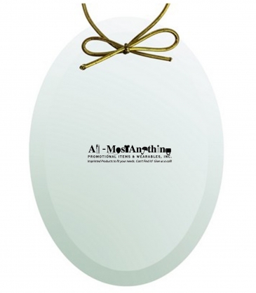 Jade Crystal Oval Ornament