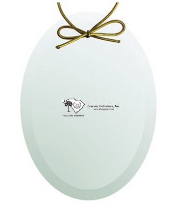 Jade Crystal Oval Ornament