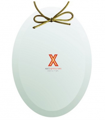Jade Crystal Oval Ornament