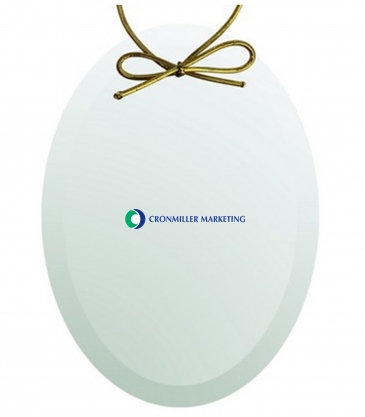 Jade Crystal Oval Ornament