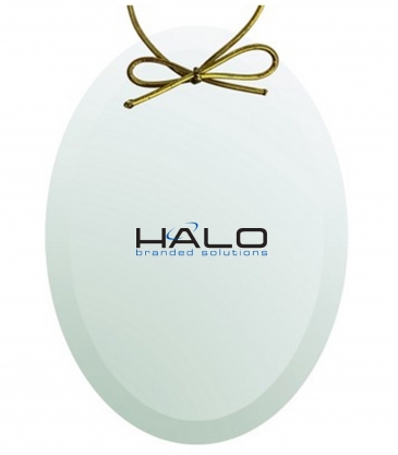 Jade Crystal Oval Ornament