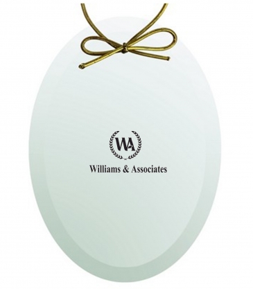 Jade Crystal Oval Ornament