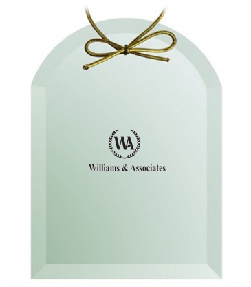 Jade Crystal Arch Ornament