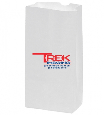 White Kraft 4# SOS Grocery Bag