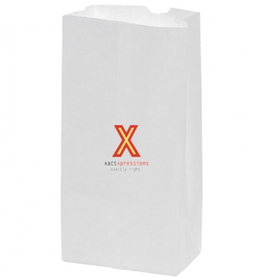 White Kraft 4# SOS Grocery Bag