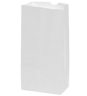 White Kraft 4# SOS Grocery Bag