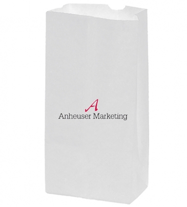 White Kraft 4# SOS Grocery Bag