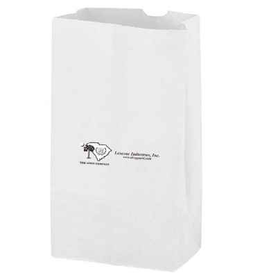White Kraft 6# SOS Grocery Bag