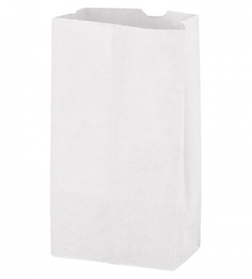White Kraft 6# SOS Grocery Bag