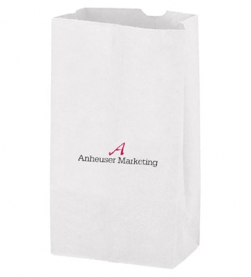 White Kraft 6# SOS Grocery Bag
