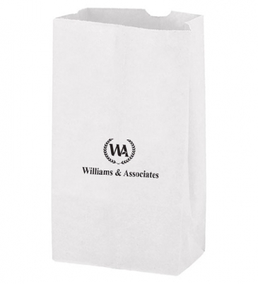 White Kraft 6# SOS Grocery Bag