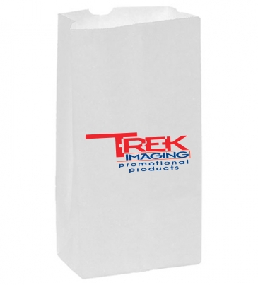 White Kraft 8# SOS Grocery Bag