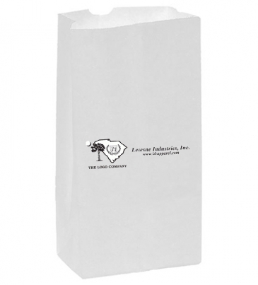 White Kraft 8# SOS Grocery Bag