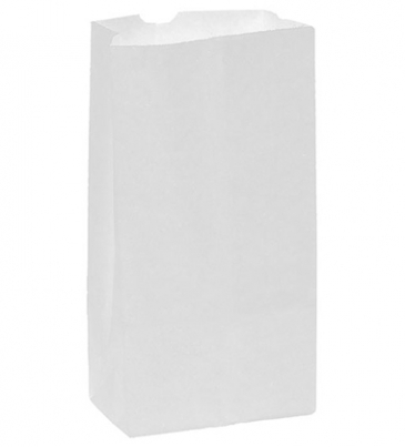White Kraft 8# SOS Grocery Bag